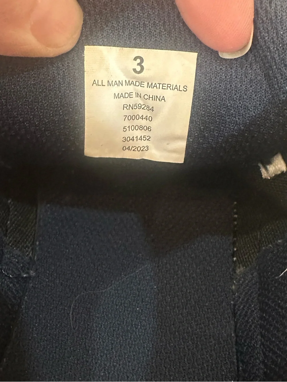 Kids Navy and White Athletic Sneakers- size 3